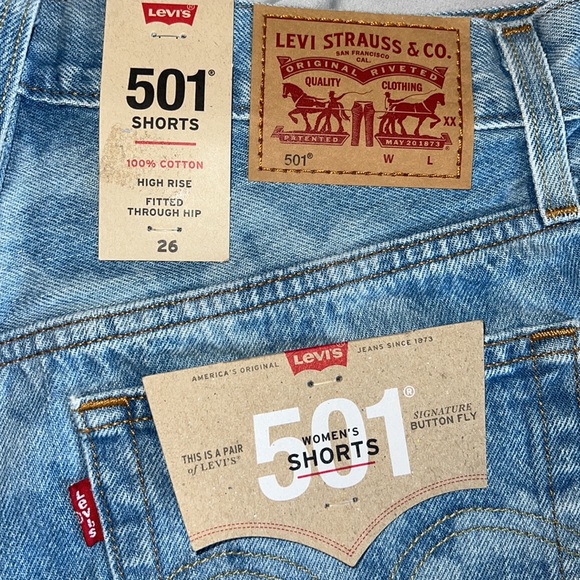 Brand New Levi Jean Shorts - Picture 3 of 4